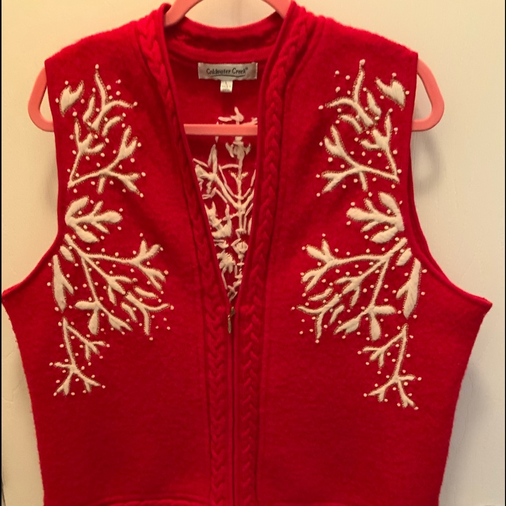 Cold Water Creek XL $40 $25 Red white good condition